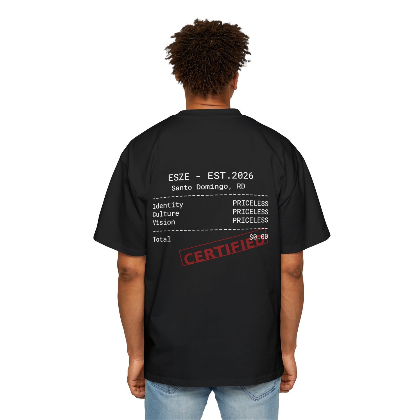 Certified Priceless Tee — ESZE Est. 2026 Graphic T‑Shirt