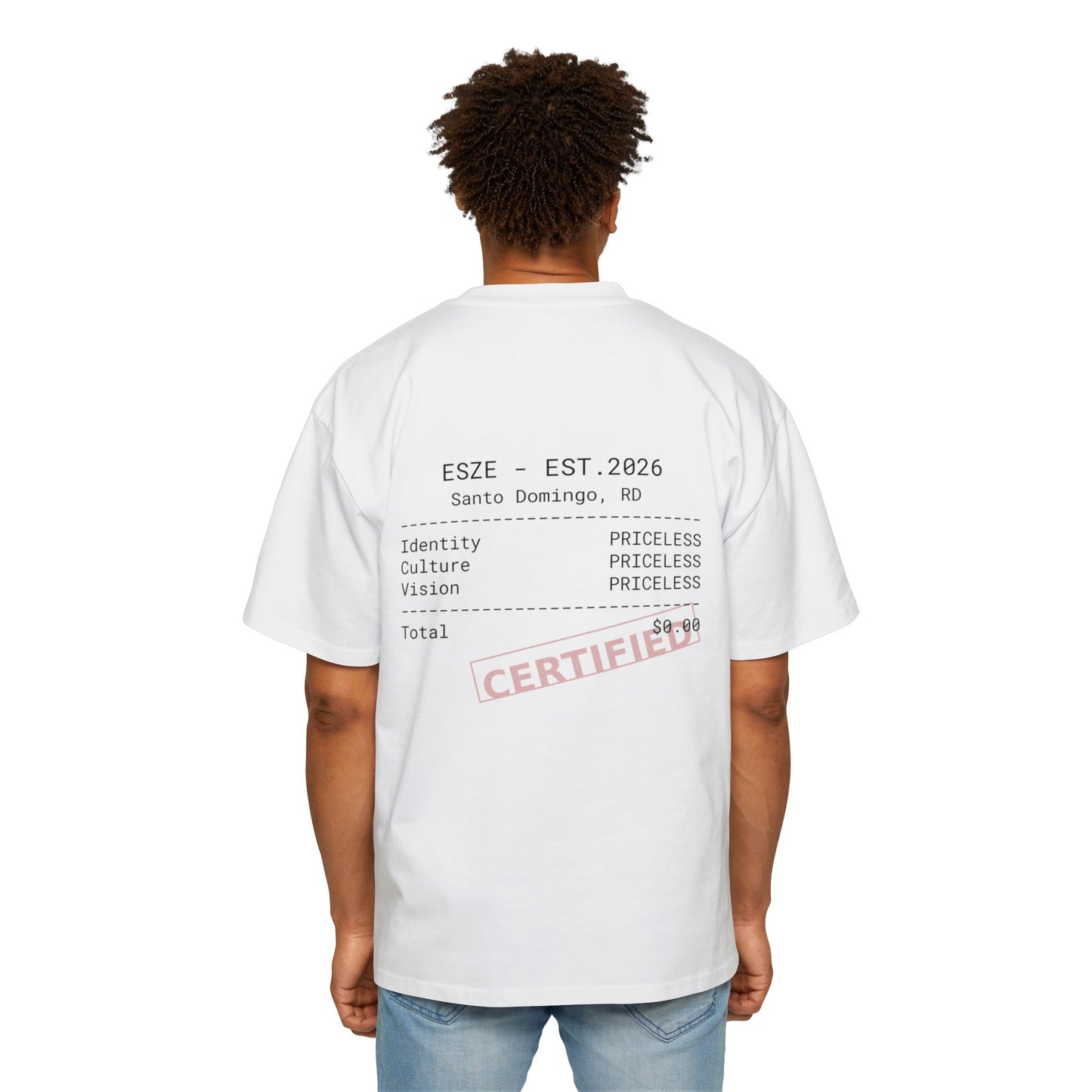 Certified Priceless Tee — ESZE Est. 2026 Graphic T‑Shirt